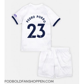 Tottenham Hotspur Pedro Porro #23 Hjemmebanetrøje Børn 2023-24 Kortærmet (+ Korte bukser)